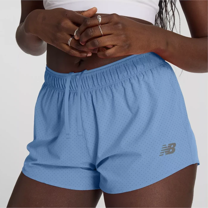 New Balance RC 8cm Laufhose kurz electric sky (Damen)