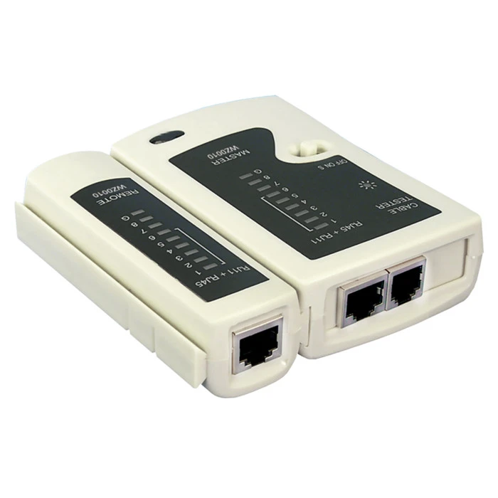 LogiLink Kabeltester RJ-11/RJ-12/RJ-45, mit Remote Einheit