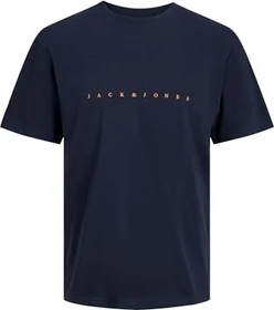 Jack & Jones Logo T-Shirt kurzarm dark navy (Herren)