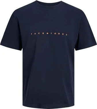 Jack & Jones Logo T-Shirt kurzarm dark navy (Herren)