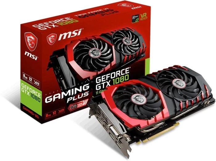 MSI GeForce GTX 1080 Gaming+ 8G, 8GB GDDR5X, DVI, HDMI, 3x DP