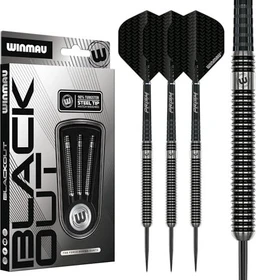 Winmau Blackout Steeltip Dartpfeil Set 23g