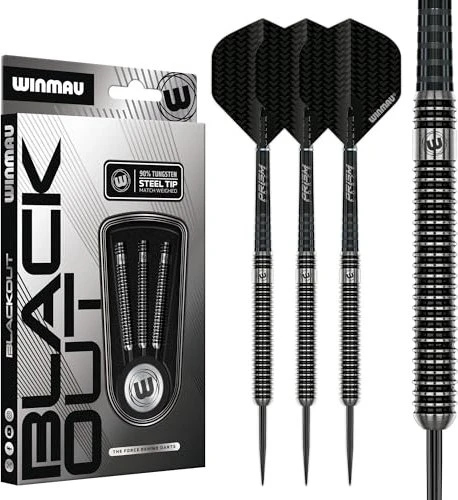 Winmau Blackout Steeltip Dartpfeil Set