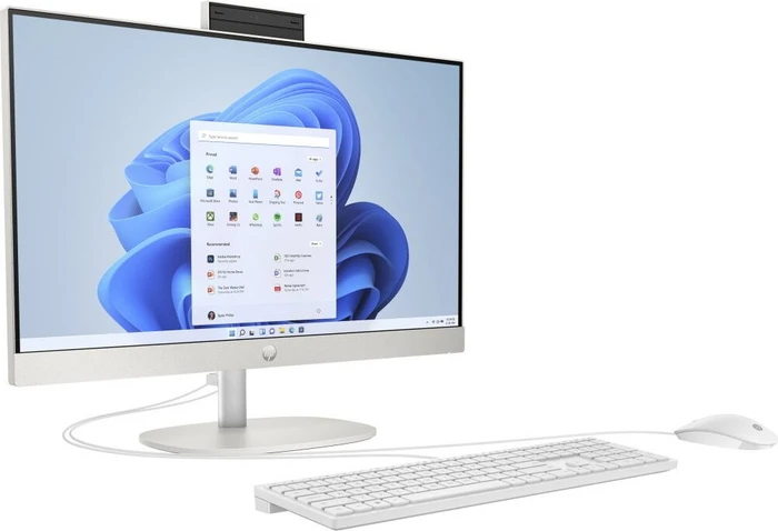 HP All-in-One 24-cr0312nw, Starry White, Ryzen 5 7520U, 16GB RAM, 512GB SSD