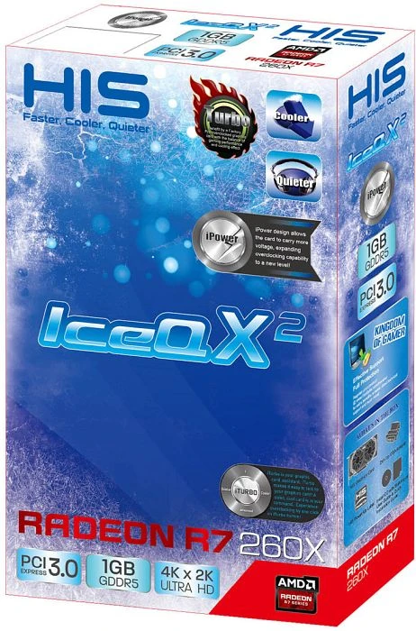 HIS Radeon R7 260X iPower IceQ X² Turbo, 1GB GDDR5, 2x DVI, HDMI, DP