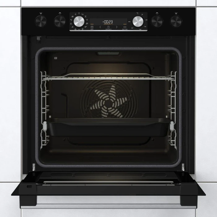 Gorenje Black Set 4 Pyrolyse (BCPX6737E05BG + ECD634X) Einbauherd-Set
