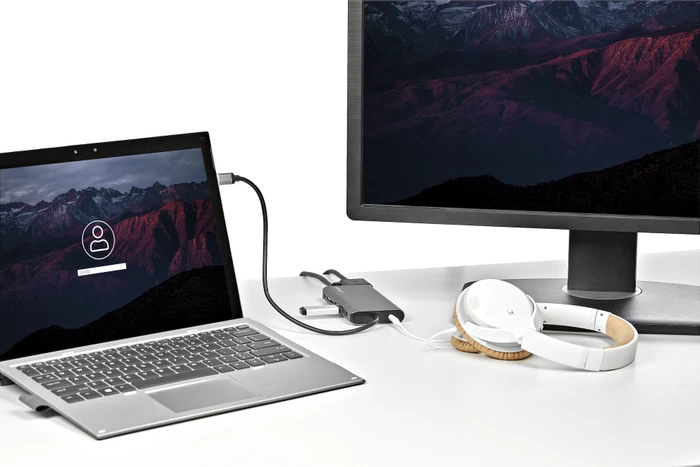 StarTech USB-C Multiport-Adapter Space Grey, USB-C 3.0 [Stecker]