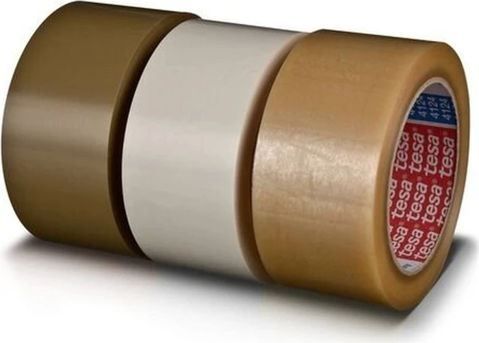 tesa tesafilm 4124 PVC Klebeband transparent, 25mm/66m, 12 Stück