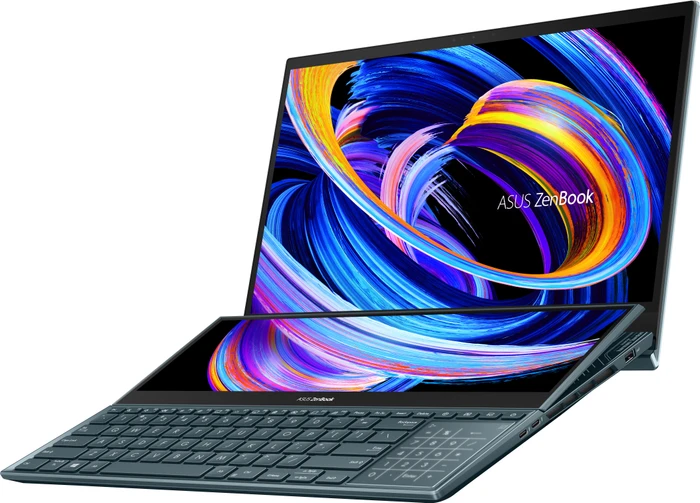 ASUS ZenBook Pro Duo 15 OLED UX582ZW-H2004X, Celestial Blue, Core i9-12900H, 32GB RAM, 1TB SSD, GeForce RTX 3070 Ti, DE