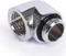 Alphacool Eiszapfen 90° L-Verbinder G1/4" AG auf G1/4" IG, verchromt Vorschaubild