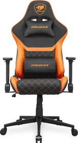 Cougar Armor One V2 Stoff Gamingstuhl, schwarz/orange