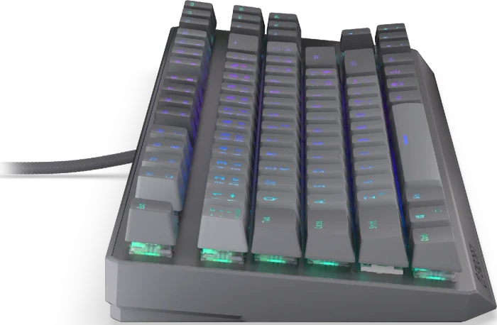 Endorfy Thock V2 TKL, PBT, grau, LEDs RGB, hot-swap, Endorfy RED, USB, CZ/SK