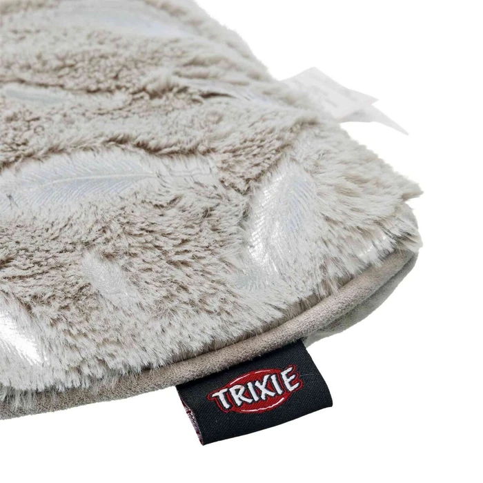 Trixie Liegematte Feder, 100x70cm, grau/silber