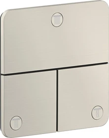 Hansgrohe Axor ShowerSelect ID softsquare Kontrollfeld Ventil für 3 Verbraucher edelstahl optic
