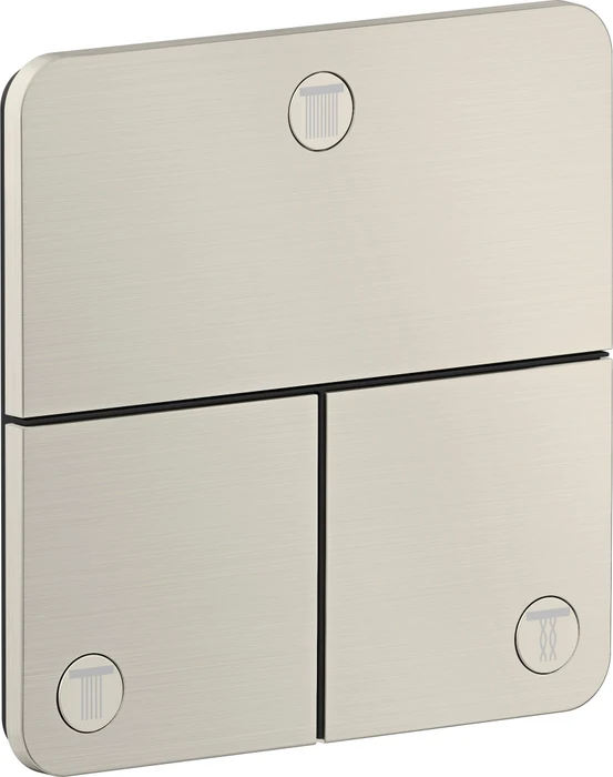 Hansgrohe Axor ShowerSelect ID softsquare Kontrollfeld Ventil für 3 Verbraucher edelstahl optic