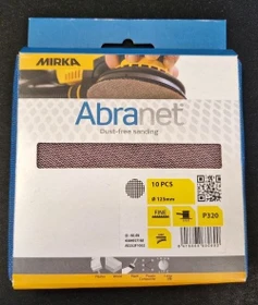 Mirka Abranet Grip Gewebeschleifblatt K320, 125mm, 10 Stück