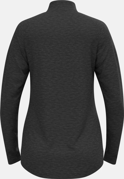 Odlo Essentials Ceramiwarm Mid Layer Funktionsshirt langarm black melange (Damen)
