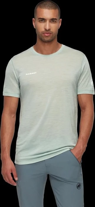 Mammut Tree Wool FL Funktionsshirt kurzarm silver sage melange (Herren)