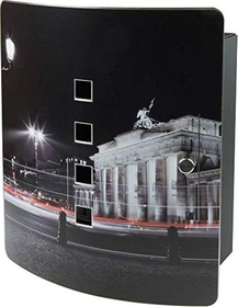 Burg-Wächter 6204/10 Ni Schlüsselkasten Berlin Nacht Motiv, edelstahl