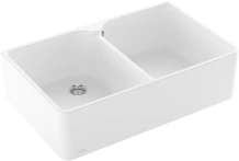 Villeroy & Boch Spülstein Doppelspüle stone white