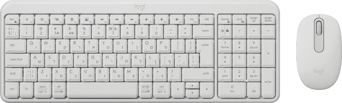 Logitech MK250 Compact Wireless Combo Off-White, Bluetooth, HE