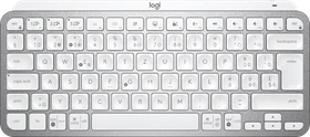Logitech MX Keys Mini, LEDs weiß, Logi Bolt, Pale Gray, weiß/grau, USB/Bluetooth, CH