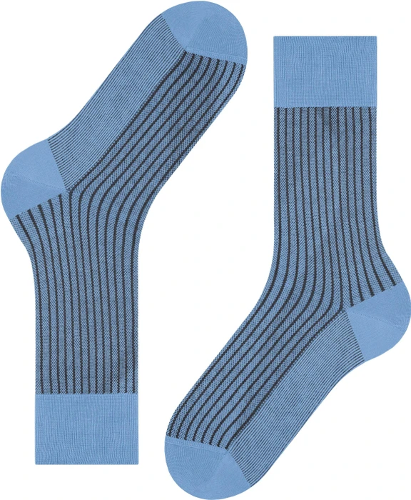 Falke Oxford Stripe Socken cornflower blue (Herren)