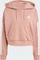 adidas Essentials 3-Streifen French Terry Quarter-Zip Hoodie warm clay/white (Damen) Vorschaubild