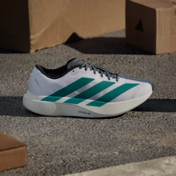 adidas Adizero Evo SL cloud white/pure teal/grey four (Herren)