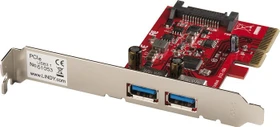 Lindy Premium 2x USB-A 3.1, PCIe 2.0 x4 (51053)