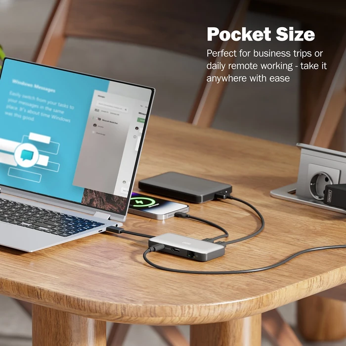 Digitus USB-C Travel Docking Station 7-Port , USB-C 3.0 [Stecker]