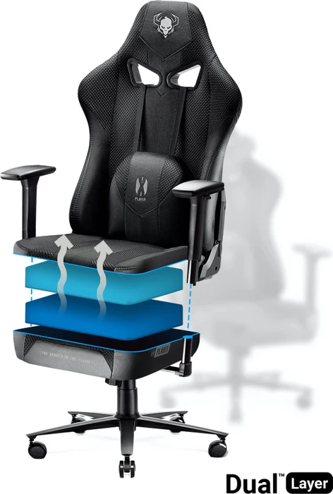 Diablo Chairs X-Player 2.0 King Gamingstuhl, schwarz