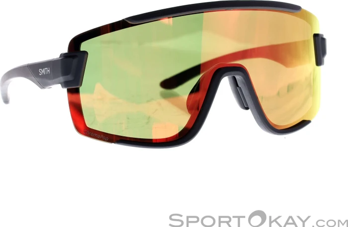 Smith Wildcat matte black/chromapop red mirror