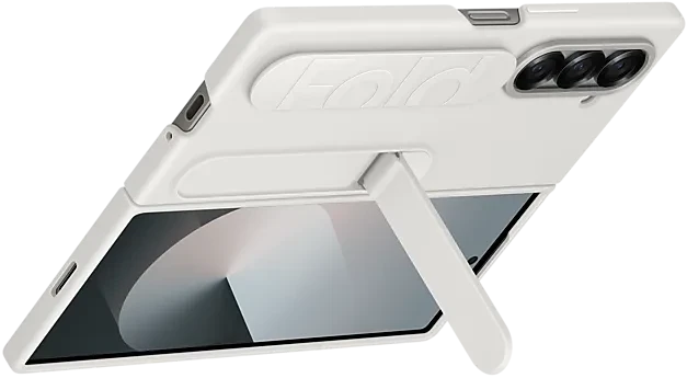 Samsung Silicone Case für Galaxy Z Fold6 weiß
