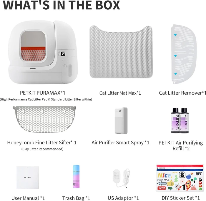 Petkit Pura Max T4 Katzentoilette, selbstreinigend, weiß