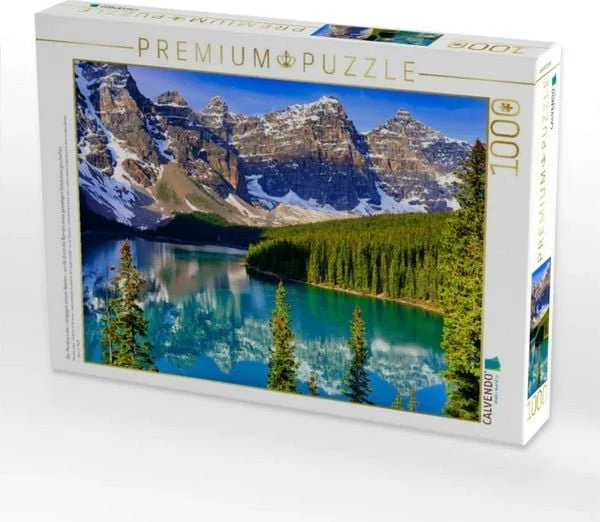 Calvendo Der Moraine Lake - entgegen seinem Namen - wurde durch die Barriere eines gewaltigen Felssturzes geschaffen