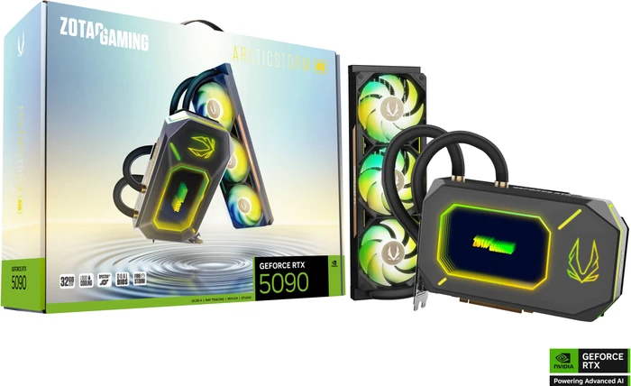 Zotac Gaming GeForce RTX 5090 ArcticStorm AIO, 32GB GDDR7, HDMI, 3x DP