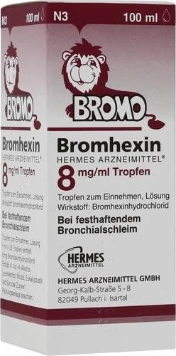 Hermes Bromhexin 8mg/ml Tropfen, 100ml
