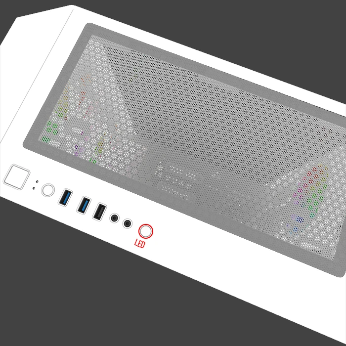 Montech Air X, weiß, Glasfenster