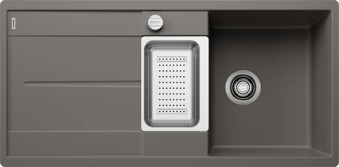 Blanco Metra 6 S-F Einbau Becken reversibel mit Ablauffernbedienung vulkangrau