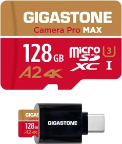 Gigastone Camera Pro MAX R120/W80 128GB Kit, UHS-I U3, A2, Class 10