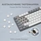 Satechi SM3 Slim Mechanical Backlit BT Keyboard, Light, weiß/grau, low-profile BROWN Switches, USB/Bluetooth, US Vorschaubild