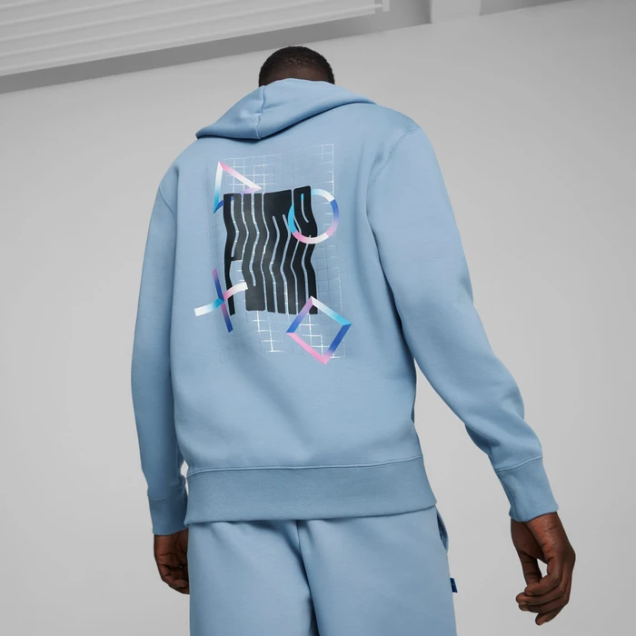 Puma X Playstation Hoodie zen blue (Herren)
