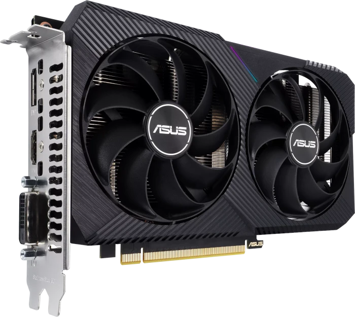 ASUS Dual GeForce RTX 3050 V2, DUAL-RTX3050-8G-V2, 8GB GDDR6, DVI, HDMI, DP