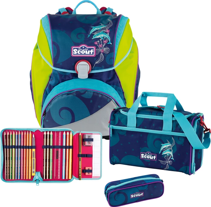 Scout Alpha Florida Schultaschen-Set, 4-tlg.