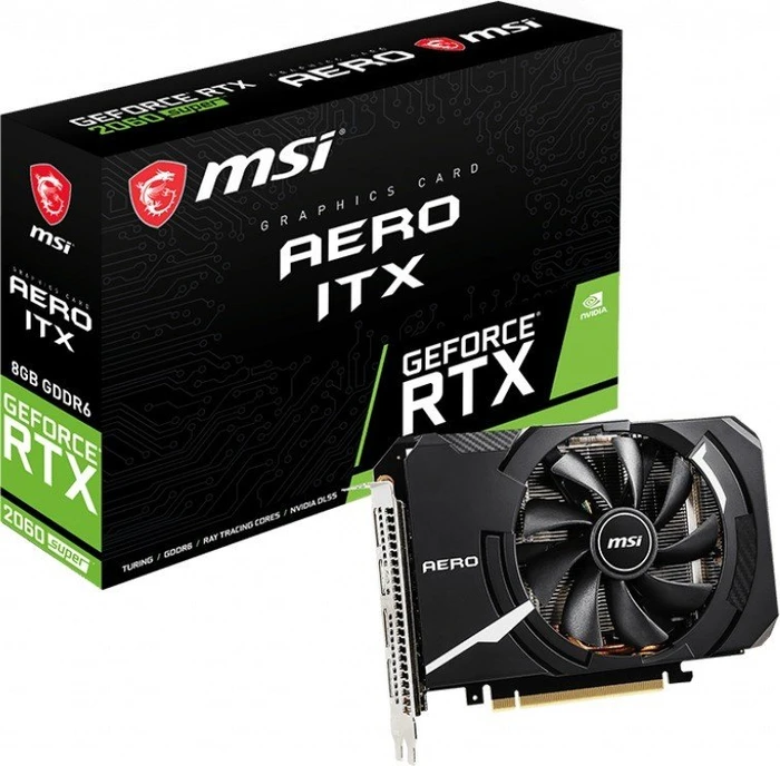 MSI GeForce RTX 2060 SUPER Aero ITX, 8GB GDDR6, HDMI, 3x DP