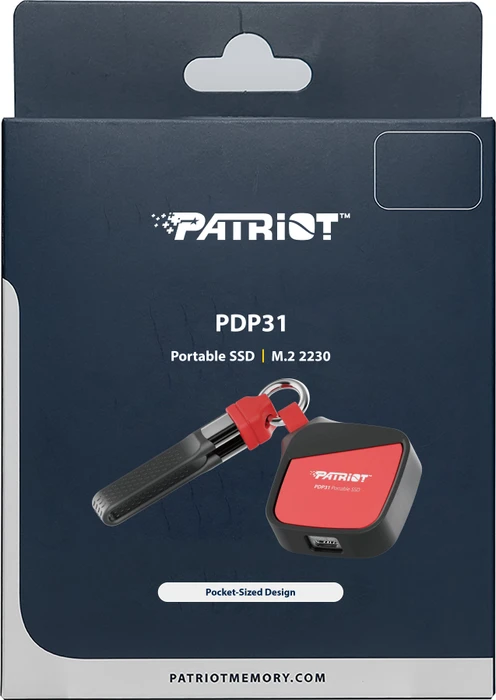 Patriot PDP31 Portable SSD, rot/schwarz, 2TB, USB-C 3.1