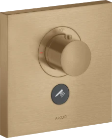 Hansgrohe Axor ShowerSelect Thermostat HighFlow Unterputz eckig für 1 Verbraucher und einen zusätzlichen Abgang brushed bronze