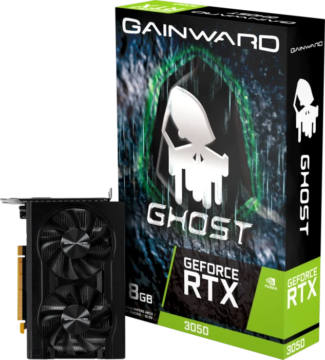 Gainward GeForce RTX 3050 Ghost / Ghost V1, 8GB GDDR6, DVI, HDMI, DP