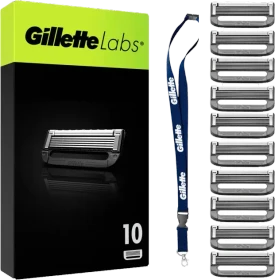 Gillette Labs Rasierklinge mit Schlüsselband, 10 Stück